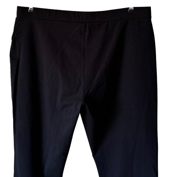 Susan Graver Weekend Size XL Pull On Pant Black Cotton Blend Stretch Comfort - Picture 10 of 16